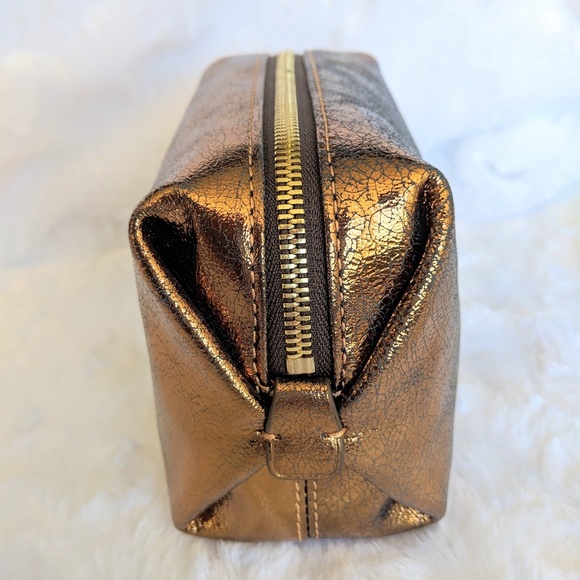 NWT J. Crew Leather Harper Mini Dopp Kit - Picture 2 of 8